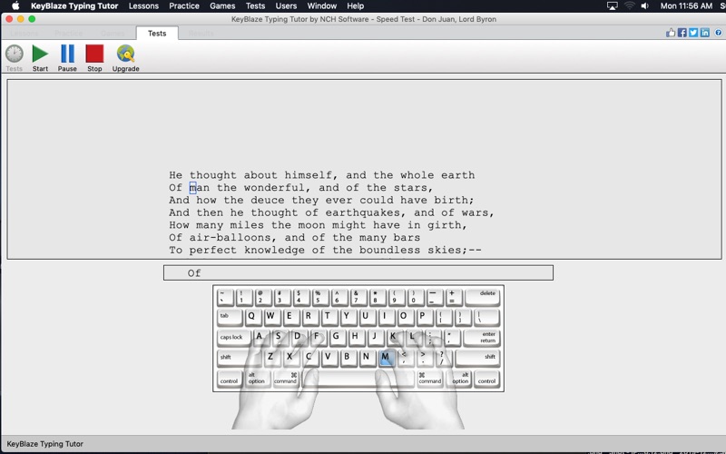 keyblaze typing tutor & tester iphone screenshot 4