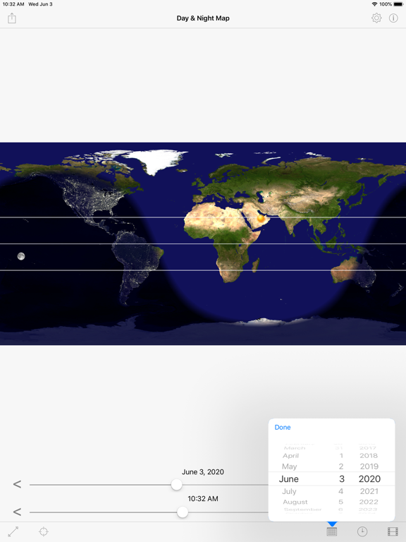 Day & Night Map iPad screenshot 4 - Weather app