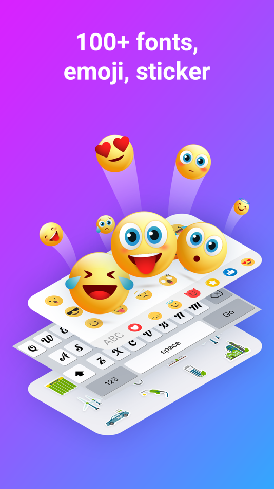 #1. Fonts Now: Fonts Keyboard (iOS) 由: Vu Van Phong