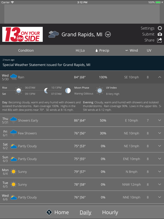 Screenshot #5 pour WZZM 13 Weather