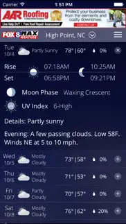 fox8 max weather iphone screenshot 3