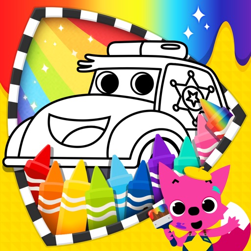 Cars Coloring Book PINKFONG Icon