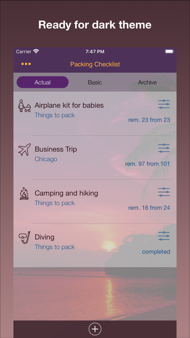 Screenshot #2 pour Travel Packing Checklists