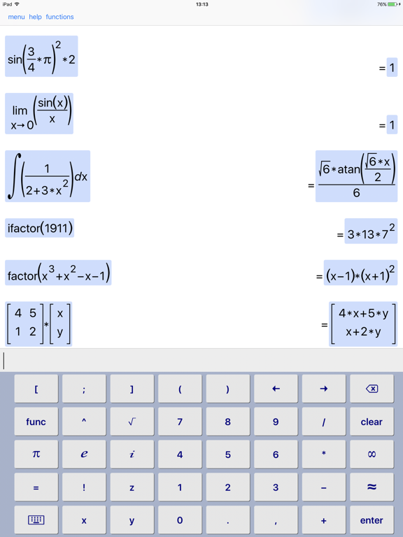 Screenshot #5 pour SymCalc - Symbolic Calculator