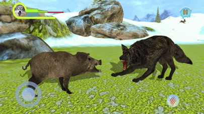 Wild Snow Wolf Simulator screenshot 4