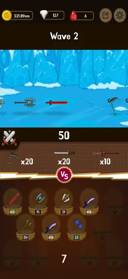 Game screenshot WeaponWar : Idle Merge Weapon apk