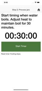 Canning timer & checklist screenshot #5 for iPhone