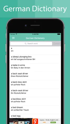 Game screenshot German Dictionary Offline apk