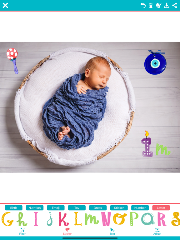 Screenshot #5 pour Baby Photo-Editor Milestone