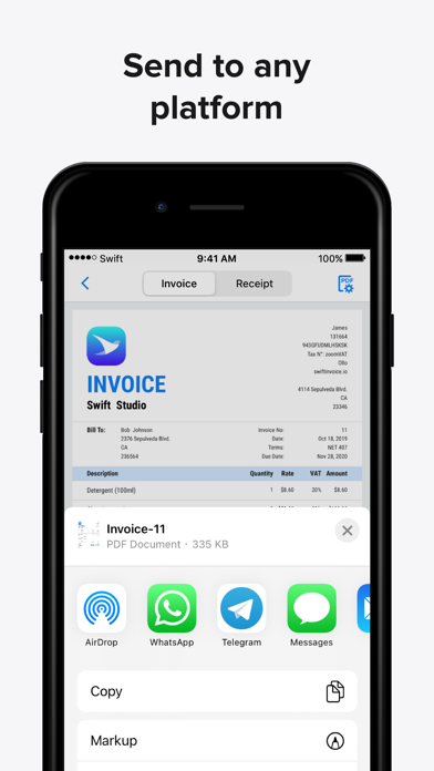 Swift Invoice, Invoice Maker,のおすすめ画像5