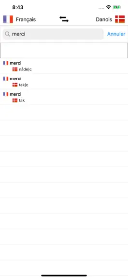 Game screenshot Dictionnaire Danois-Français hack