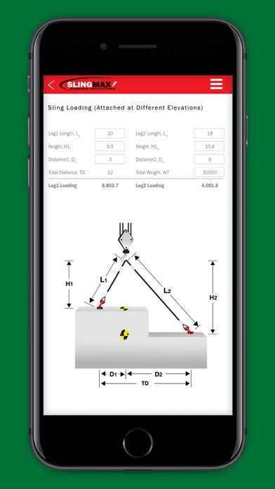 Screenshot 2 of Slingmax Rigging Resource App