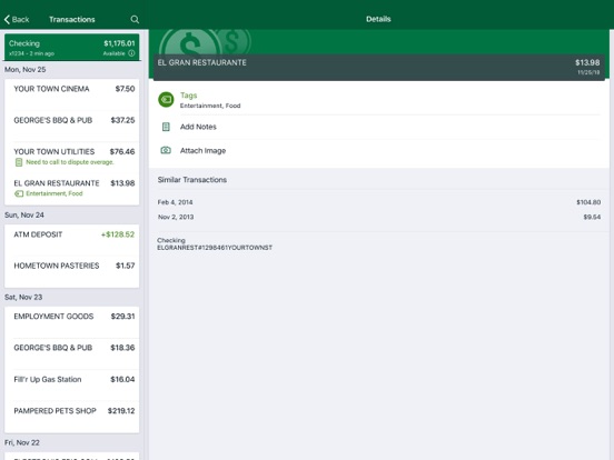Shamrock Bank Mobile iPad screenshot 2 - Finance app