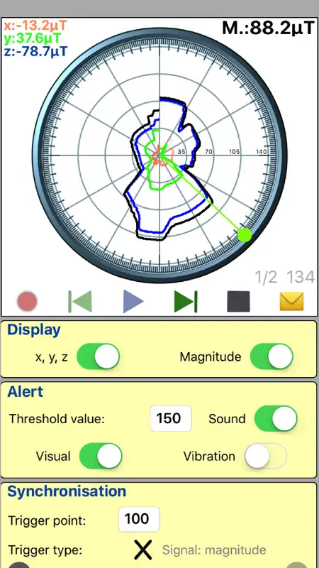Gauss Tesla Meter screenshot 3 of 4
