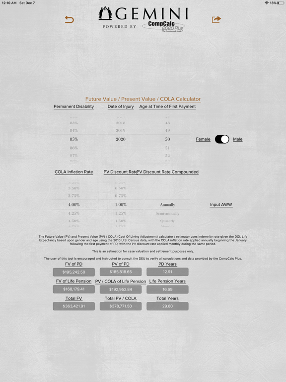 GeminiCalc iPad screenshot 6 - Business app
