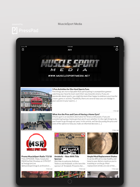 Screenshot #4 pour MuscleSport Media