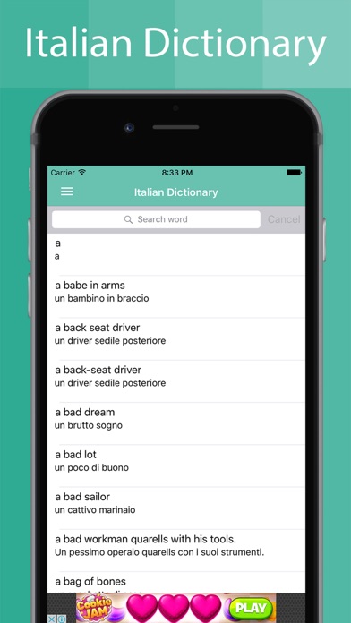 Italian Dictionary Offline Screenshot