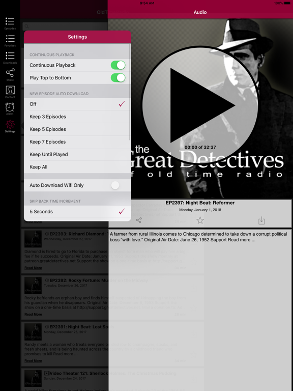 Screenshot #6 pour OldTimeRadio Great Detectives