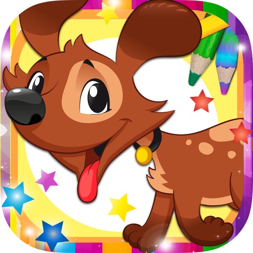 Dogs Coloring Book Game icon