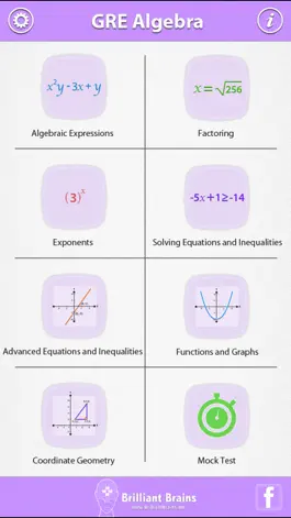 Game screenshot Algebra Review - GRE® mod apk