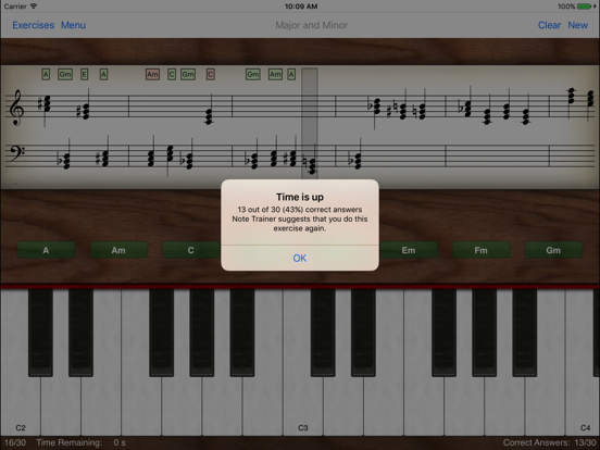 Note Trainer Pro iPad app afbeelding 2