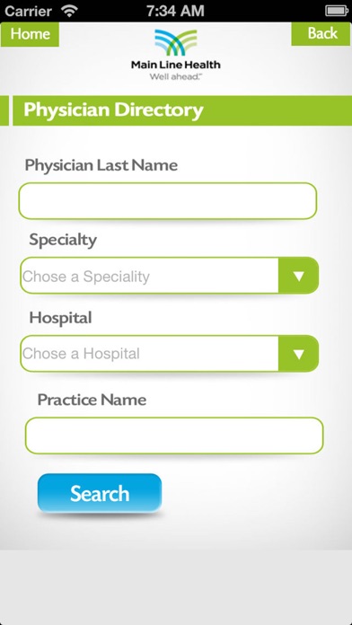 MLH Physician Screenshot