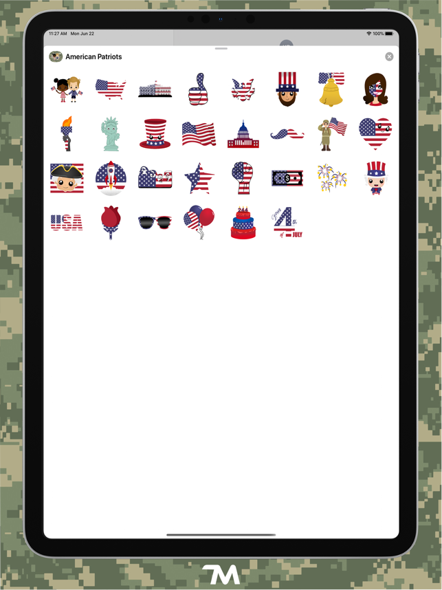 ‎American Patriots Stickers Screenshot