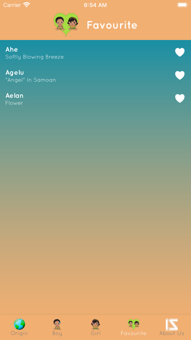 Polynesian Baby Names Screenshot