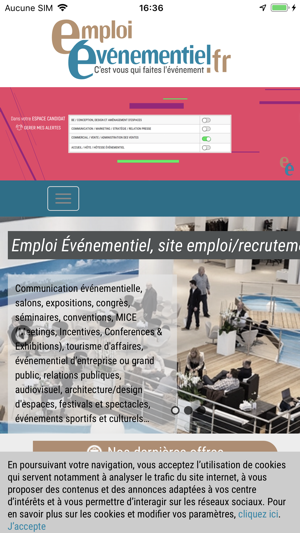Emploi Évènementiel