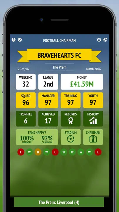 Football Chairman iPhone-skjermbilde 2