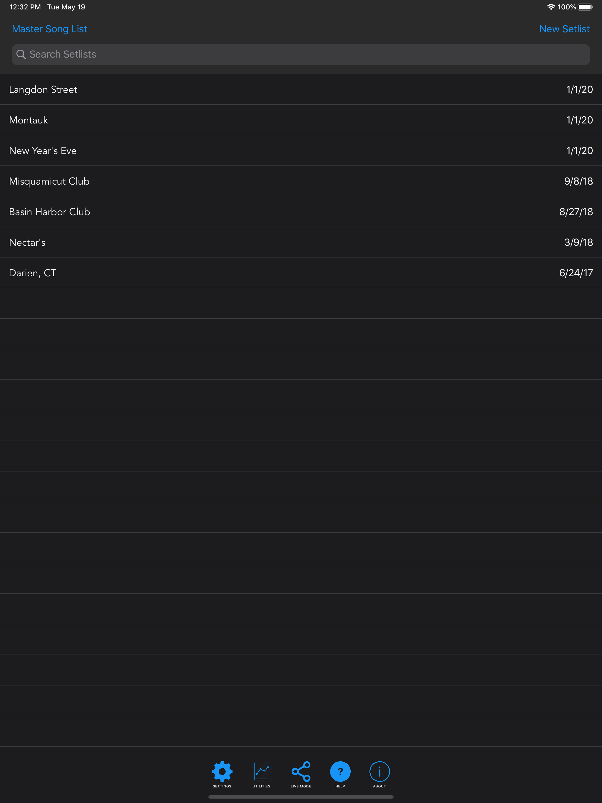 Set Genie – Setlist Helper