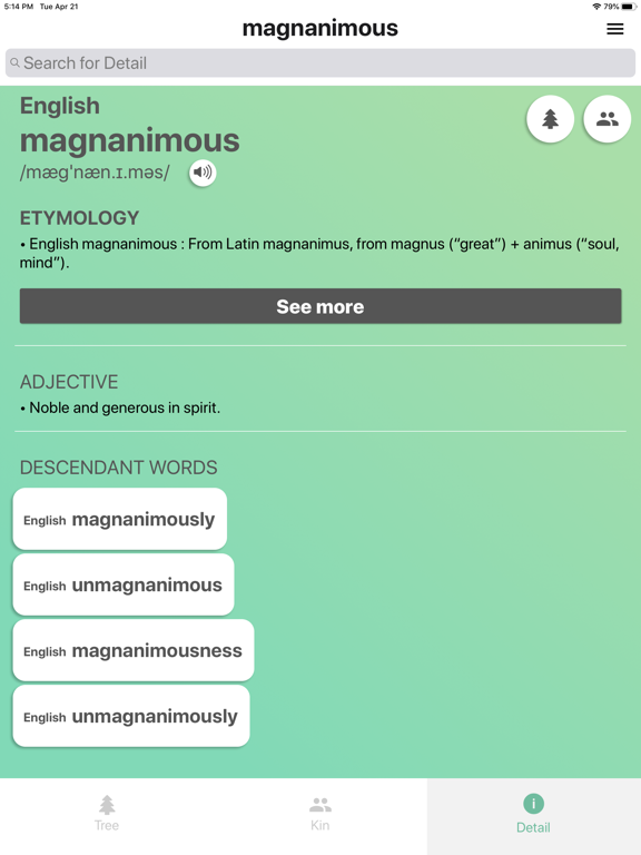 Screenshot #6 pour EtymologyExplorer