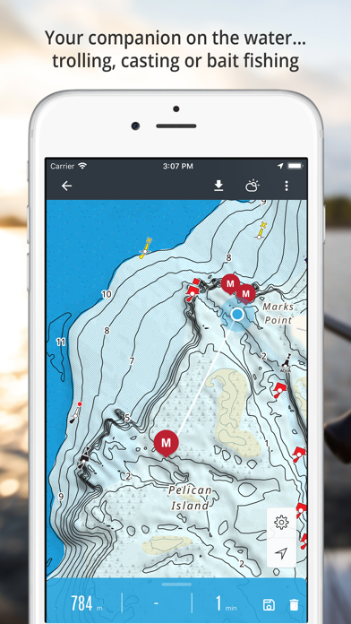 Charted Waters app screenshot