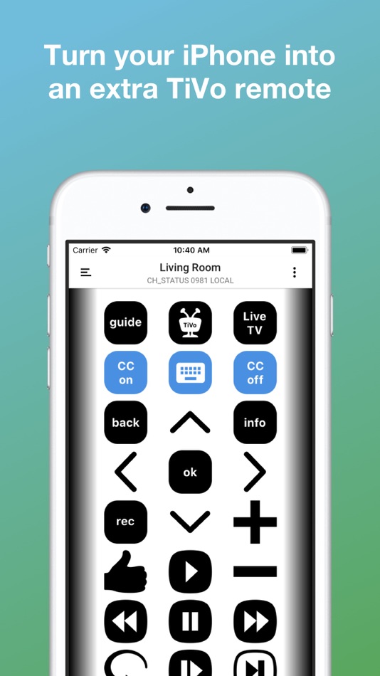 #1. TVO - Remote for TiVo (iOS) 由: Danielle Jackson