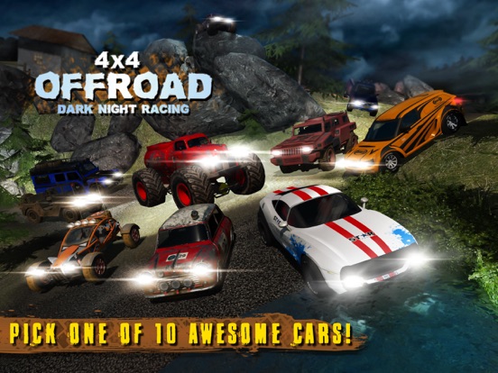 4x4 Offroad: Dark Night Racing iPad app afbeelding 5