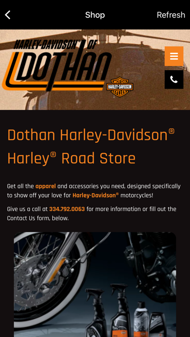 Harley-Davidson of Dothan Screenshot