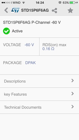 STPOWER MOSFET Finderのおすすめ画像4