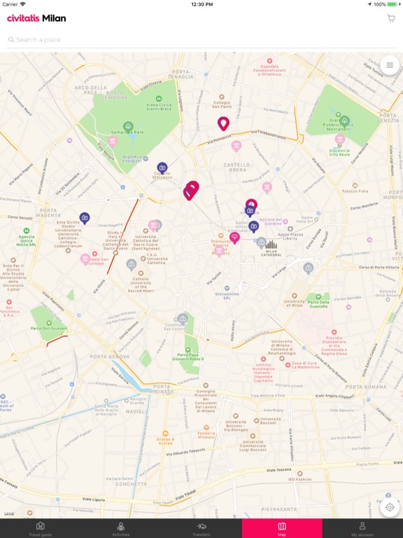 Milan Guide by Civitatis iPad screenshot 4 - Travel app