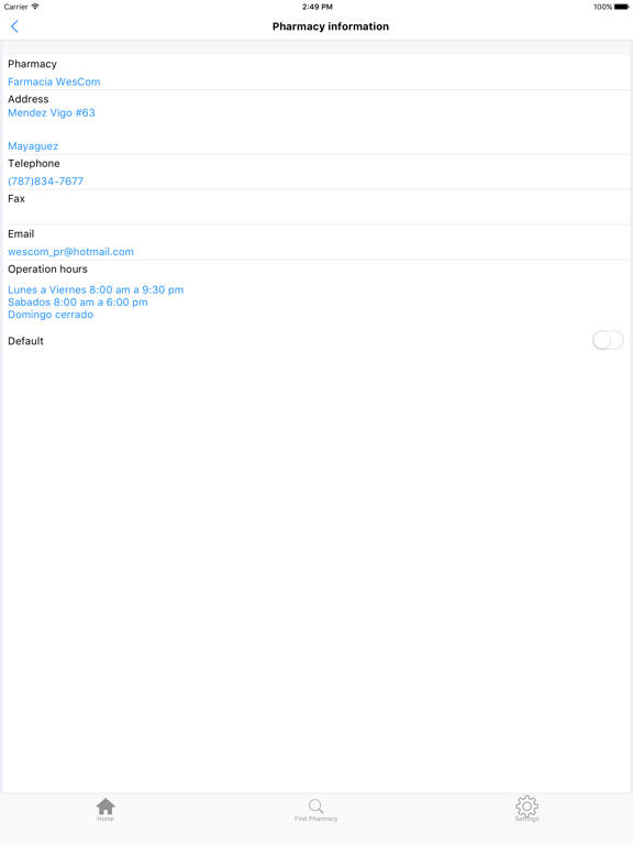 myRefill iPad screenshot 8 - Medical app