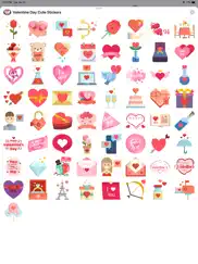 valentine day cute stickers ipad capturas de pantalla 2