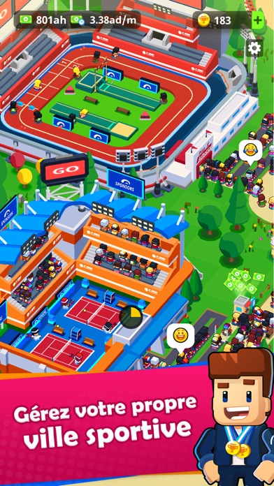 Screenshot #1 pour Sports City Tycoon: Idle Game