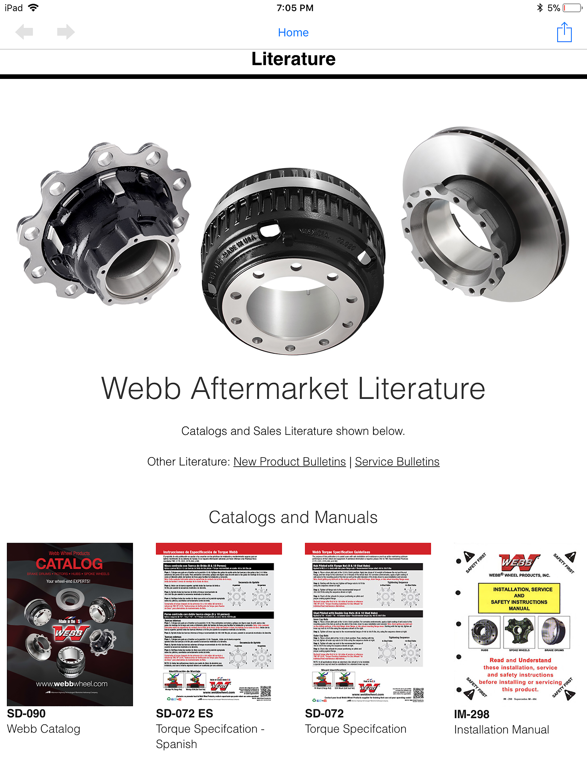 Webb Wheel Products