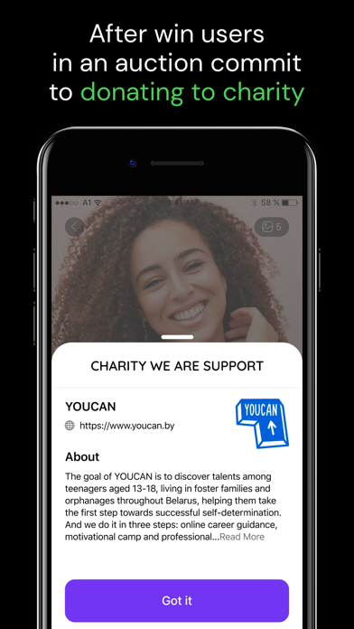 MakeSense: charity auctions Screenshot
