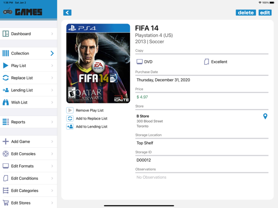 Screenshot #6 pour Video Games Collector