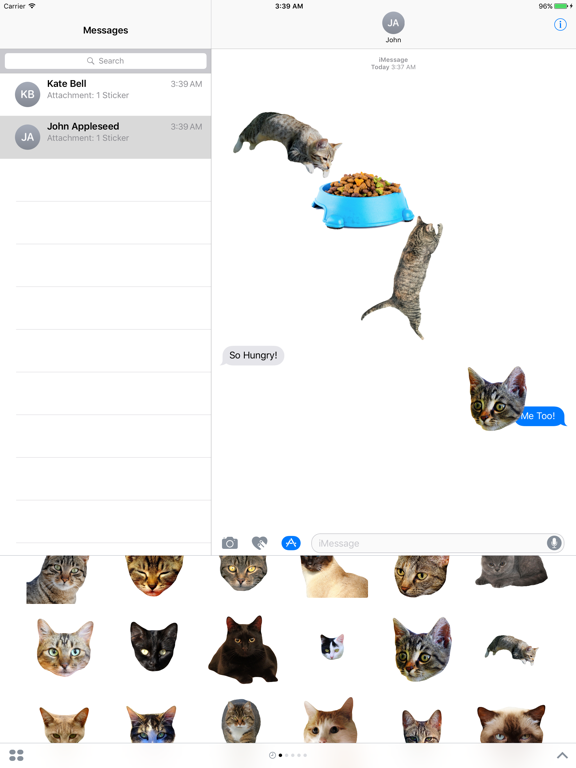 Screenshot #6 pour Cat Stickers for iMessage