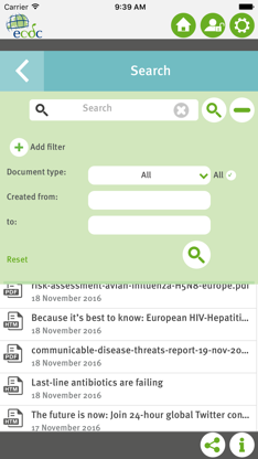 ECDC Threat Reports screenshot 3