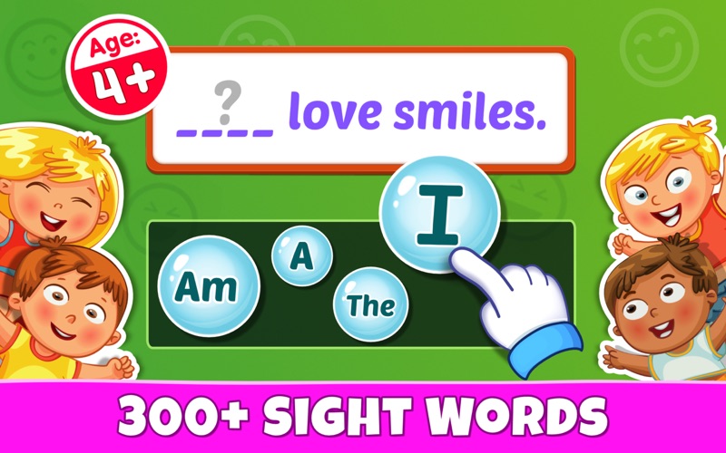 sight words - pre-k to 3rd iphone screenshot 1