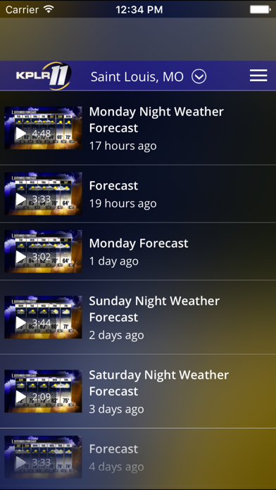 KPLR News 11 St Louis Weather Screenshot