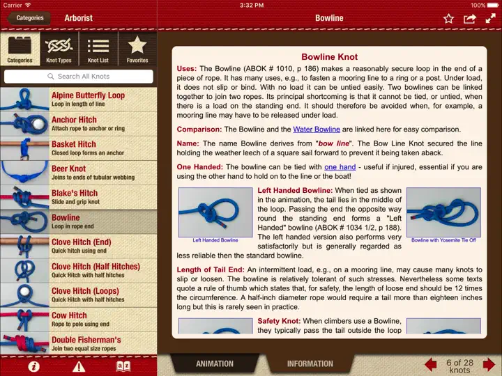 Screenshot von Animated Knots By Grog HD auf dem iPhone 4