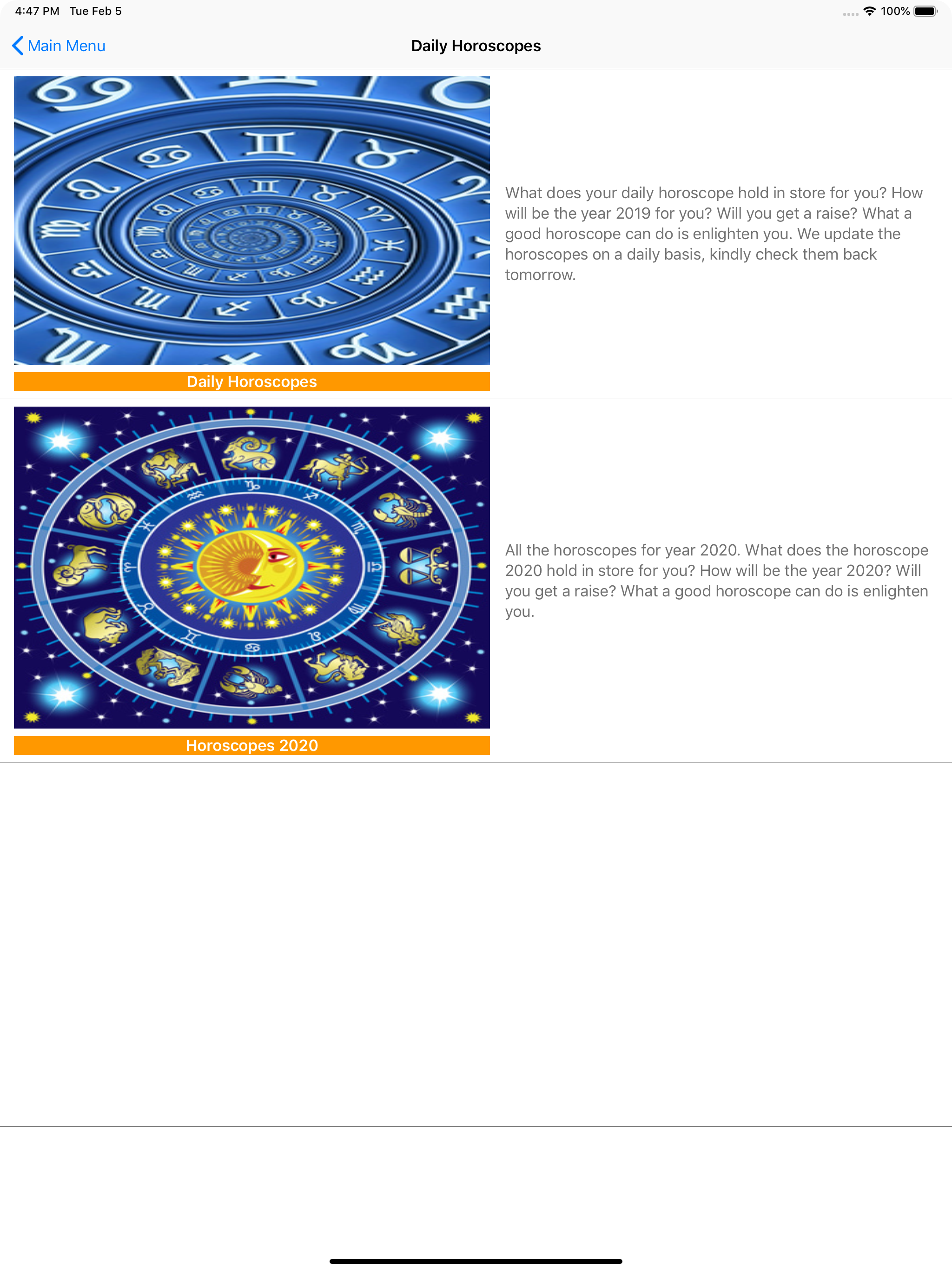 Live Daily Horoscope